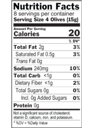 Big Picture Foods - Greek Mix Olives - Whole, 230 mL