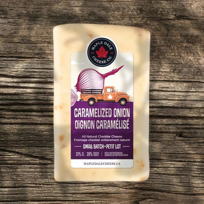 Maple Dale Cheese Co. - Caramelized Onion Cheddar Cheese, 250 g