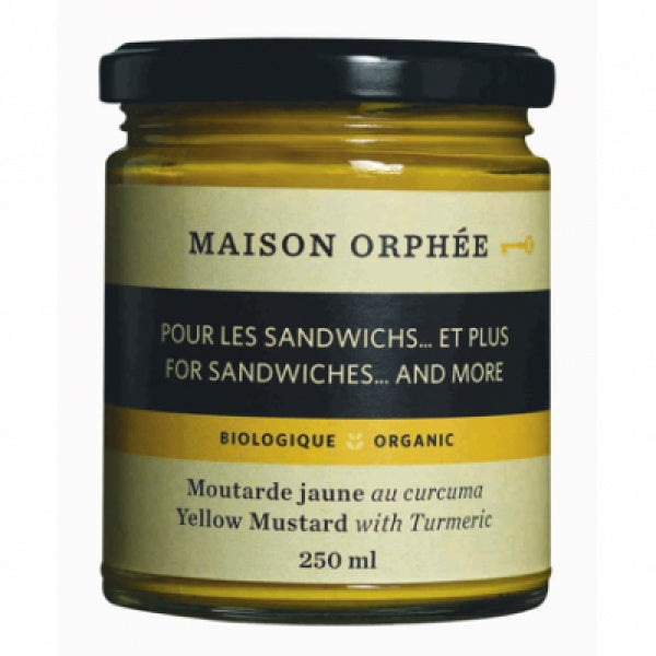 Maison Orphee - Organic Yellow Mustard With Tumeric, 250 mL