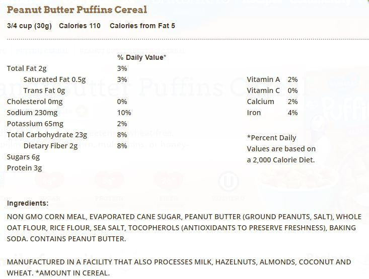 Barbara's Bakery - Peanut Butter Puffins - 312 g