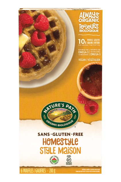 Nature's Path - Organic Homestyle Gluten Free Waffles, 210 g