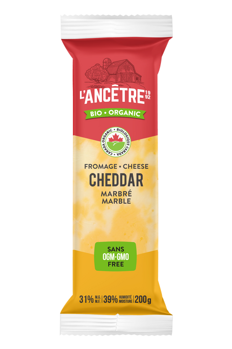 L'Ancetre - Organic Marble Cheddar Cheese, 200 g
