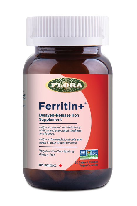 Flora - Ferritin + Bottle, 60 Capsules