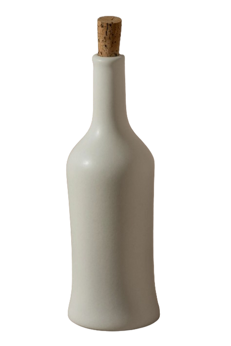 Gharyan Stoneware - Stoneware Oil Bottle Brutto - White, Each