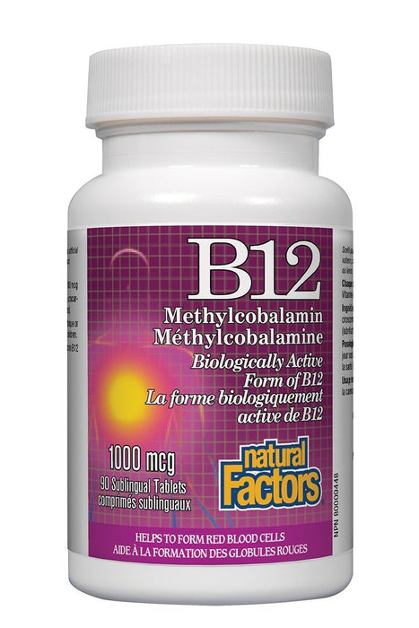 Natural Factors - Methyl B12 1000mcg, 90 tablets