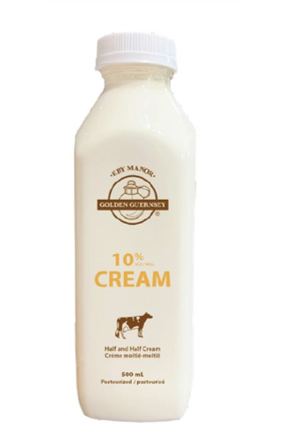 Eby Manor Golden Guernsey - 10% Guernsey Cream, 500 mL