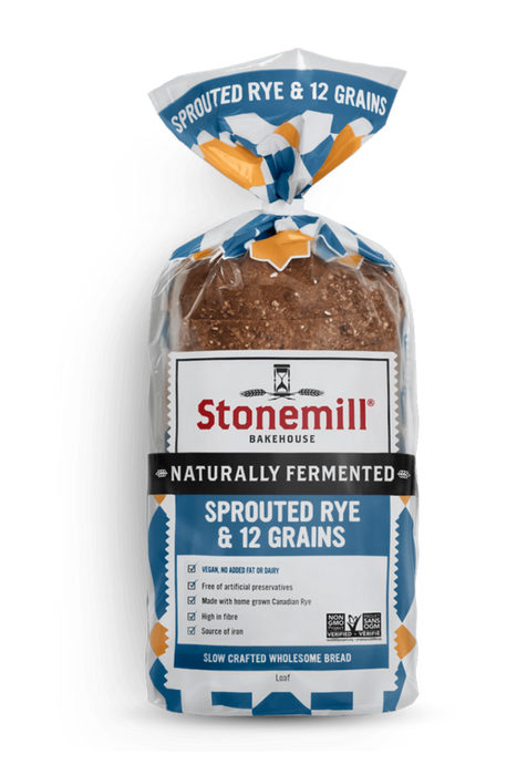 Stonemill Bread - Sprouted Rye 12 Grain Rye, 454 g