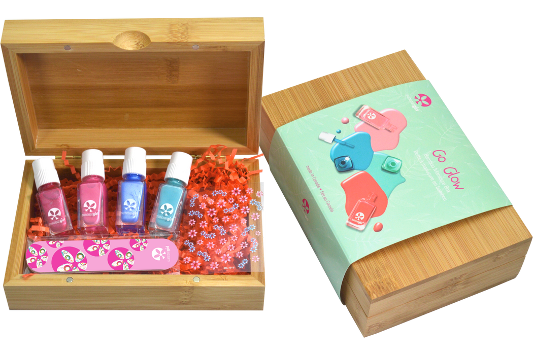Suncoat - Go Glow Bamboo Manicure Box, Kit