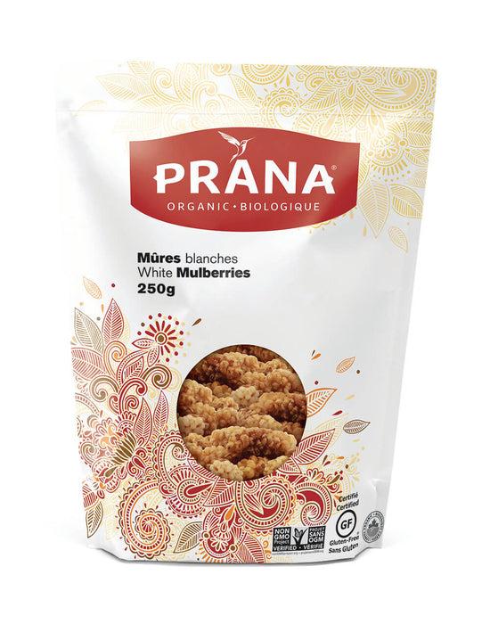 Prana - Organic White Mulberries, 250 g