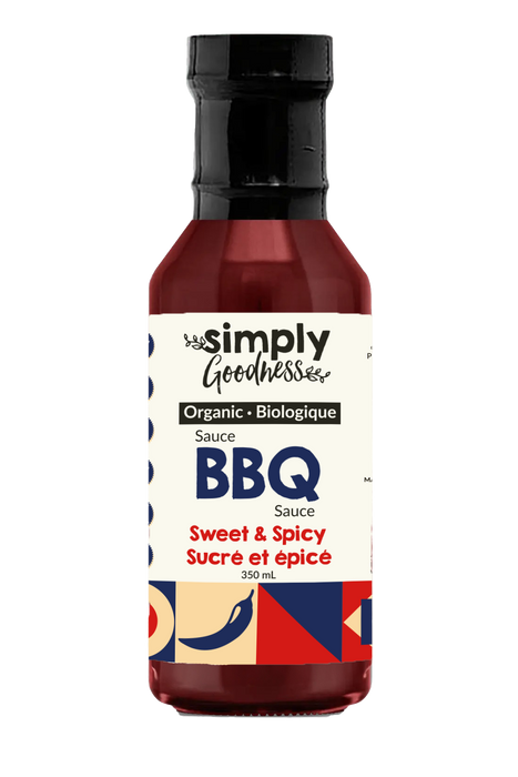 Simply Goodness - Organic Sweet & Spicy BBQ Sauce, 350 mL