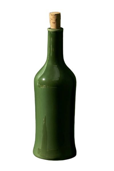 Gharyan Stoneware - Stoneware Oil Bottle Brutto - Green, Each