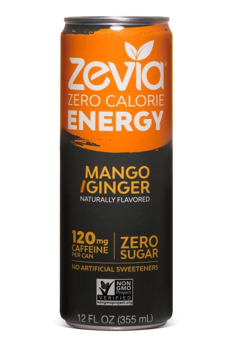 Zevia - Mango/Ginger Energy Drink, 355 mL