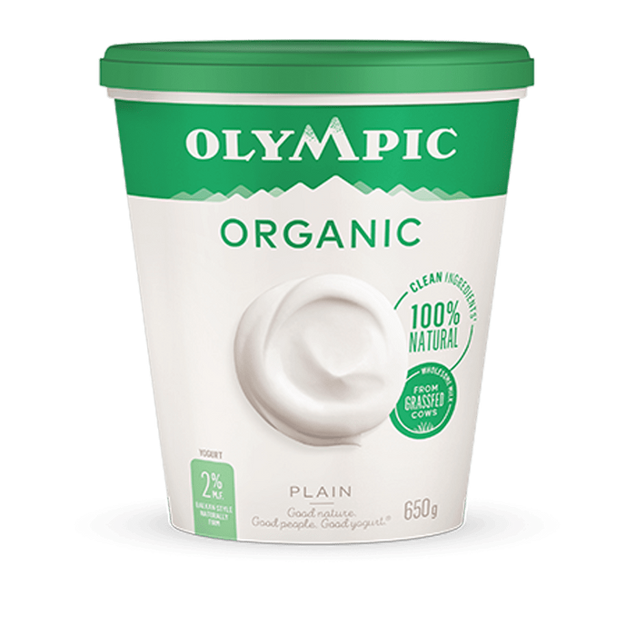 Olympic - Organic Plain Yogurt 2% MF, 650 g