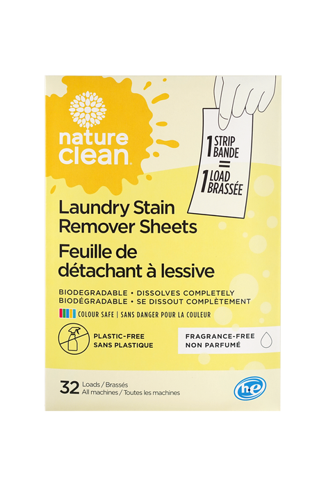 Nature Clean - Laundry Stain Remover Strips, 32 Count