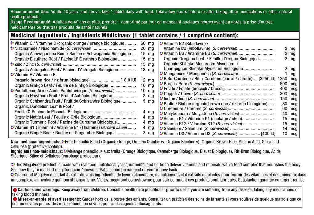 Mega Food - Men Over 40 One Daily, 30 Tablets