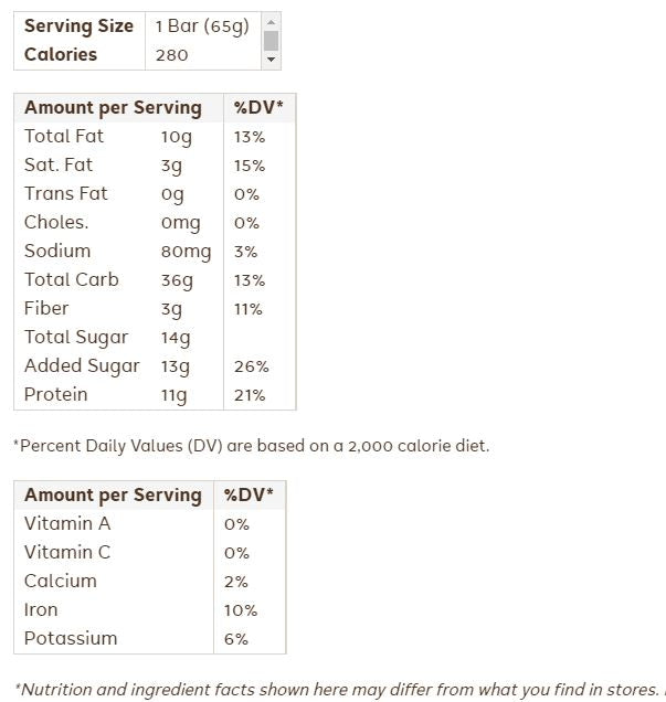 Go Macro Bars - Double Chocolate + Peanut Butter Chips, 65 g