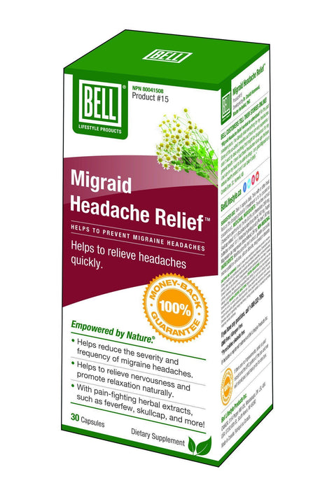 Bell - Migraid Headache Relief, 30 caps