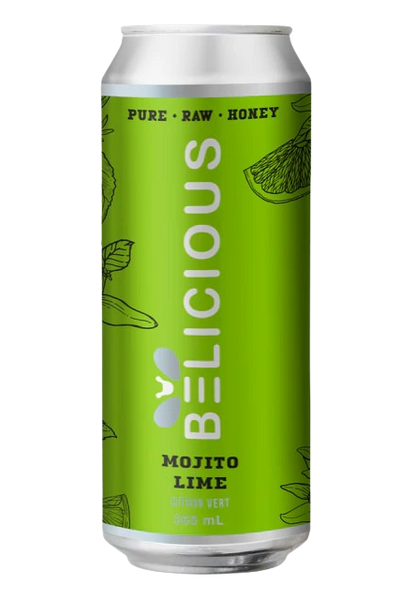 Belicious Beverages - Honey Infused Sparkling - Mojito, 355 mL