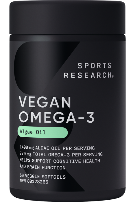 Sports Research - Vegan Omega 3, 50 Softgels