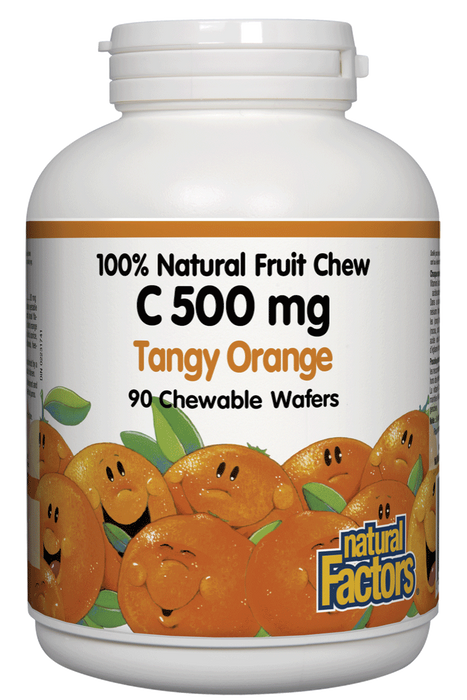 Natural Factors - Vitamin C Tangy Orange, 90 chewables