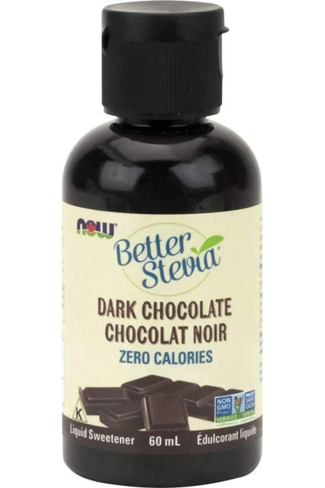 NOW Better Stevia Dark Chocolate, 60 mL