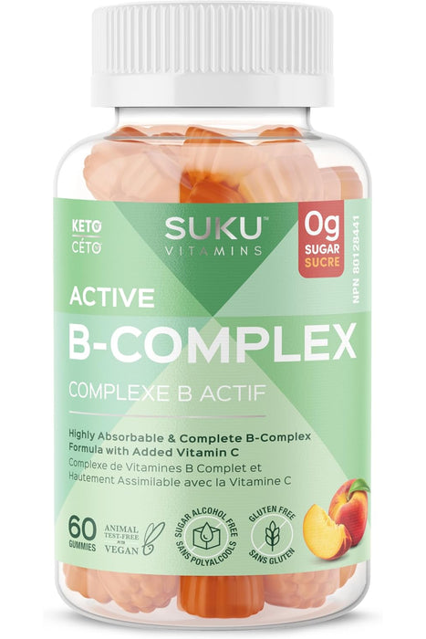 SUKU Vitamins - Active B-Complex, 60 gummies
