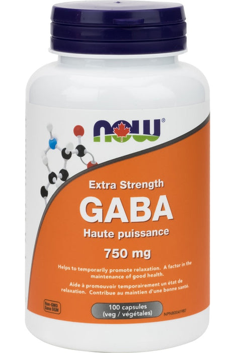 NOW Gaba Extra Strength 750mg 100 caps