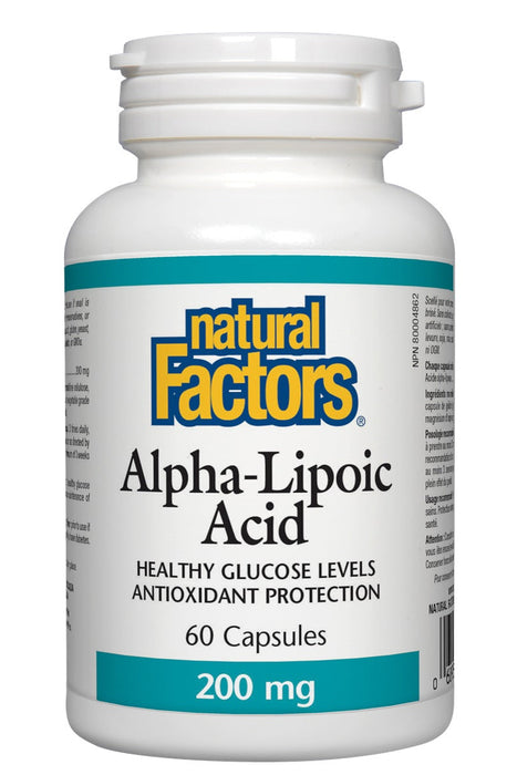 Natural Factors - Alpha-Lipoic Acid - 200mg, 60 capsules