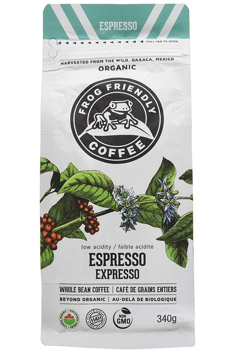 Frog Friendly Coffee - Wild Whole Espresso Roast, 340 g
