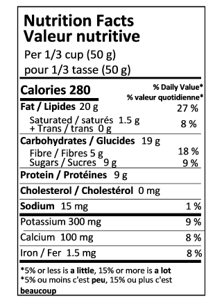 Left Coast Naturals - Sour Apple Flavour Almonds, 125 g