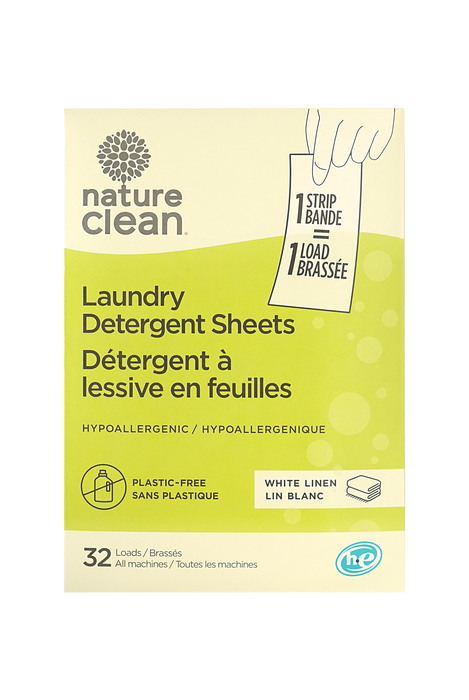 Nature Clean - Laundry Strips White Linen, 32 Count