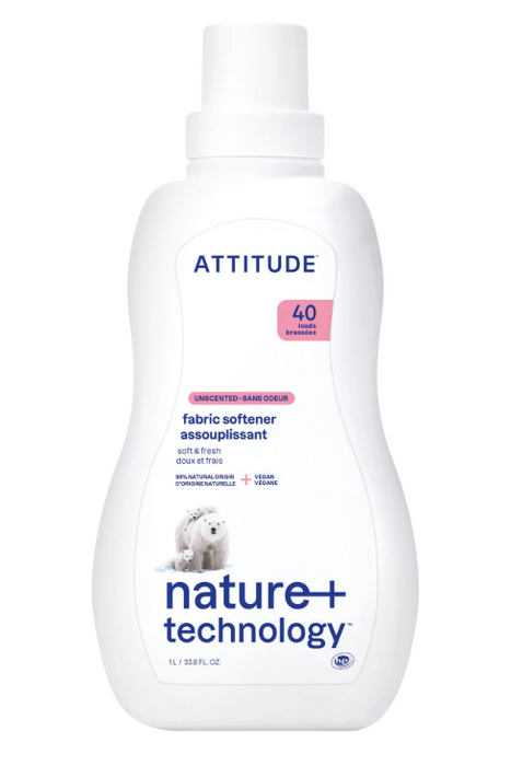 Attitude - Fabric Softener - Unscented, 1 L