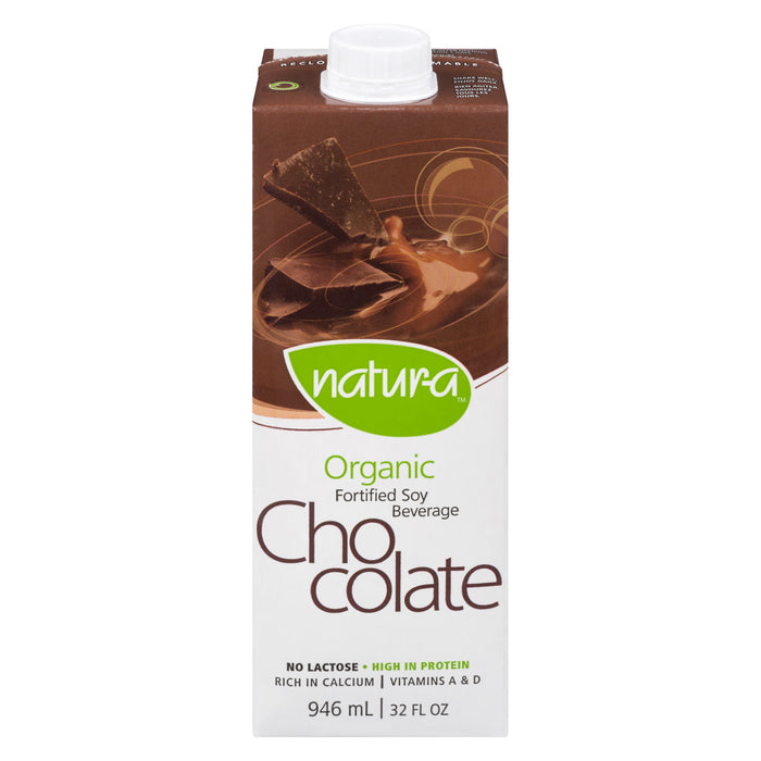 Natur-a - Organic Soy Beverage, Chocolate, 946 mL