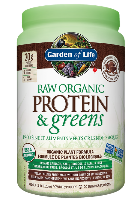 Garden of Life - Raw Organic Protein Chocolate, 610 g