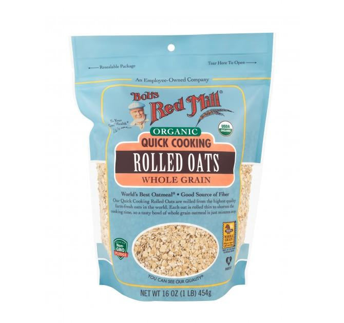 Bob's Red Mill - Organic Quick Cooking Rolled Oats, 453 g
