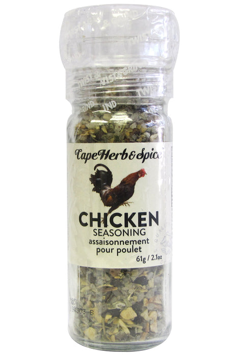 Cape Herb & Spice Company - Chicken Seasoning Grinder -  Sage & Lemon, 61 g