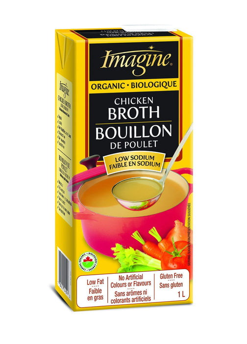 Imagine Foods - Organic Low Sodium Chicken Broth, 1 L
