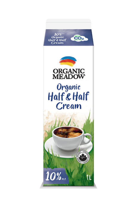Organic Meadow - 10% Half & Half Cream, 1 L