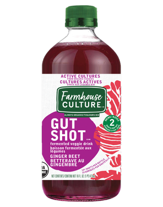 Farmhouse Culture - Gut Shot Ginger Beet, 473 mL
