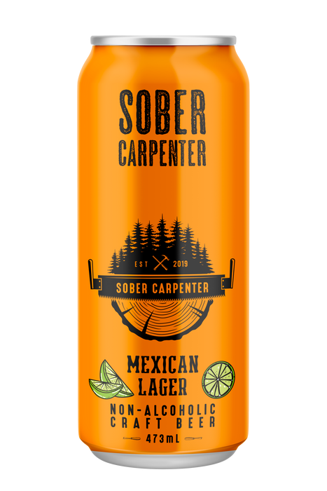 Sober Carpenter - Non-Alcoholic - Mexican Lager, 473 mL