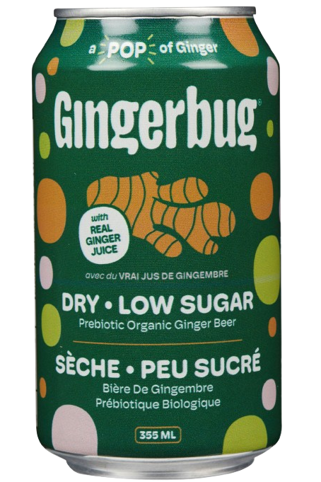 Gingerbug - Ginger Beer - Dry, 355 mL