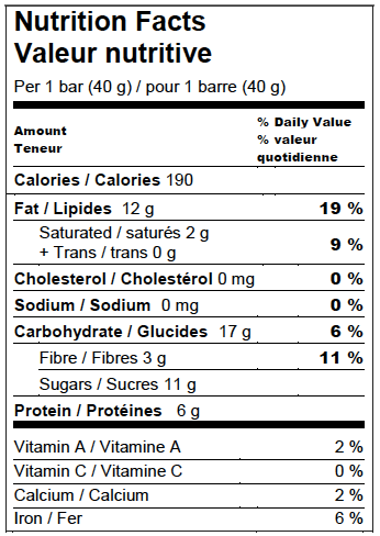 Honeybar - Quinoa & Cranberry, 40 g