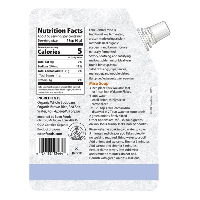 Eden - Miso - Genmai Miso, 345 g
