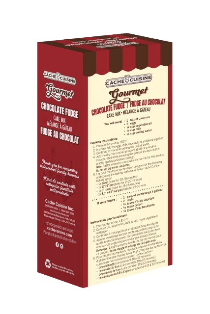 Cache Cuisine - Gourmet Chocolate Fudge Cake Mix, 454 g