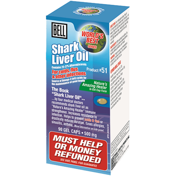 Bell - Shark Liver Oil, 90 caps