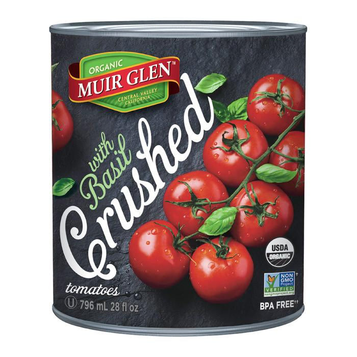 Muir Glen - Crushed Tomatoes with Basil, 796 mL