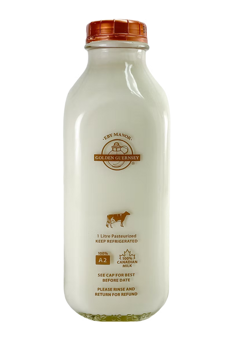Eby Manor Golden Guernsey - 2% Guernsey Milk, 1 L