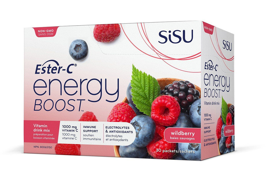 Sisu - Ester-C Energy Boost Wildberry, packet