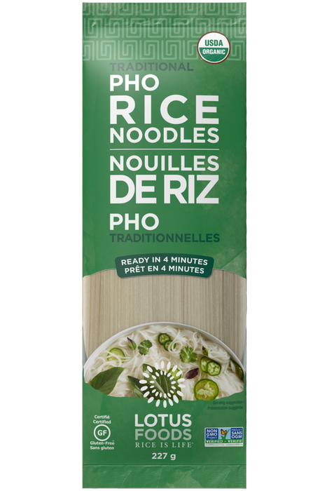 Lotus Rice - Traditional Pho Rice Noodles, 227 g