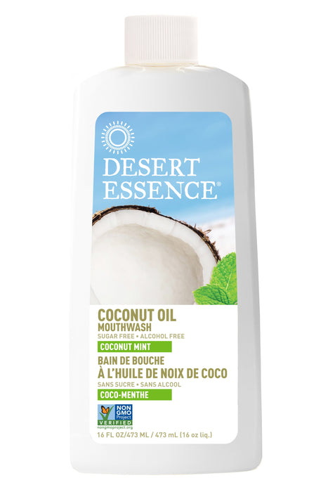Desert Essence - Coconut Oil Mint Mouthwash, 473 mL